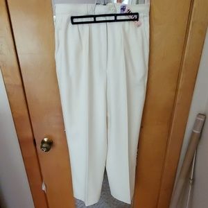 Vintage Winter White Wool Wide Leg pants